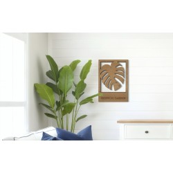 Panneau - Feuille tropicale