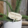 Etiquette plante