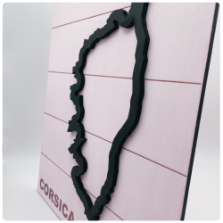 Cadre corse - CORSICA - carte