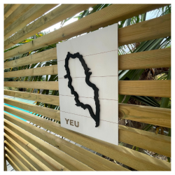 Cadre Ile d'Yeu - silhouette île