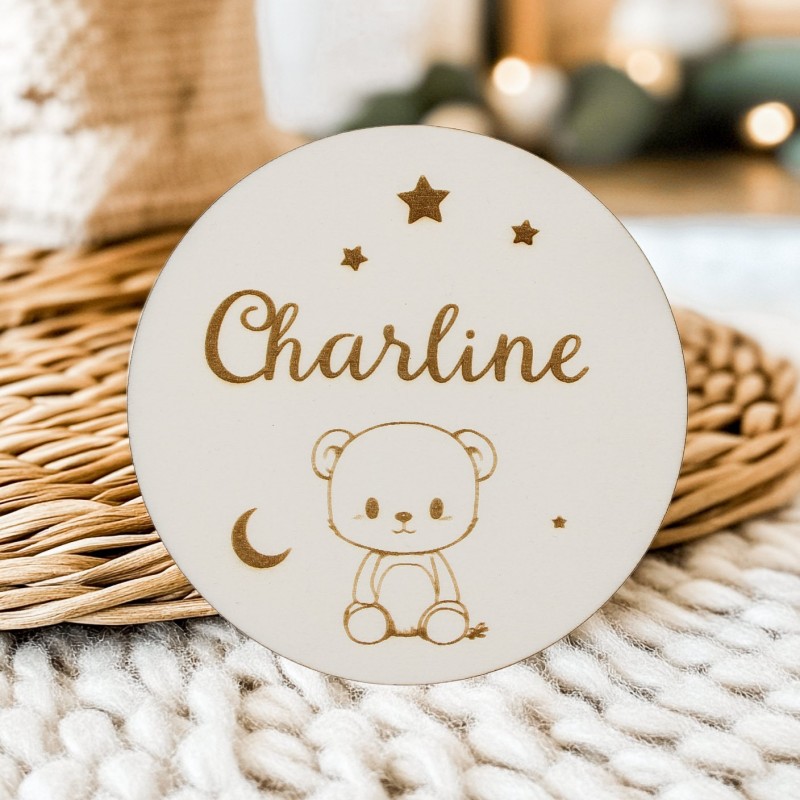 Panneau de naissance  - Ourson