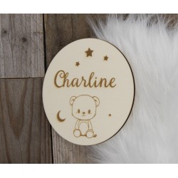Panneau de naissance  - Ourson