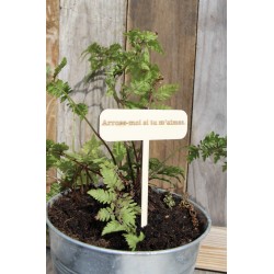 Etiquette plante