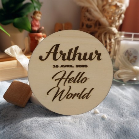 Panneau de naissance - Hello World